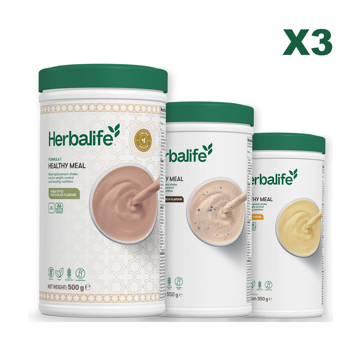 Formula 1 Dubai Style Chocolate plus 2 flavours of your choice - Cookie Crunch / Banana Cream