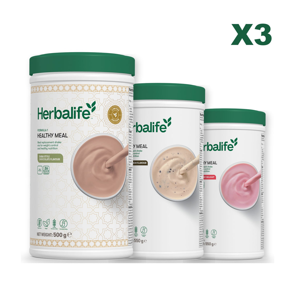 Formula 1 Dubai Style Chocolate plus 2 flavours of your choice - Cookie Crunch / Strawberry