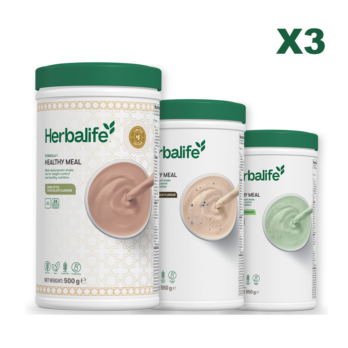 Formula 1 Dubai Style Chocolate plus 2 flavours of your choice - Cookie Crunch / Mint Chocolate