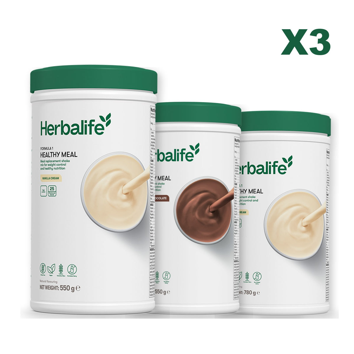 Formula 1 Vanilla plus 2 flavours of your choice - Chocolate / Vanilla (Large 780g)