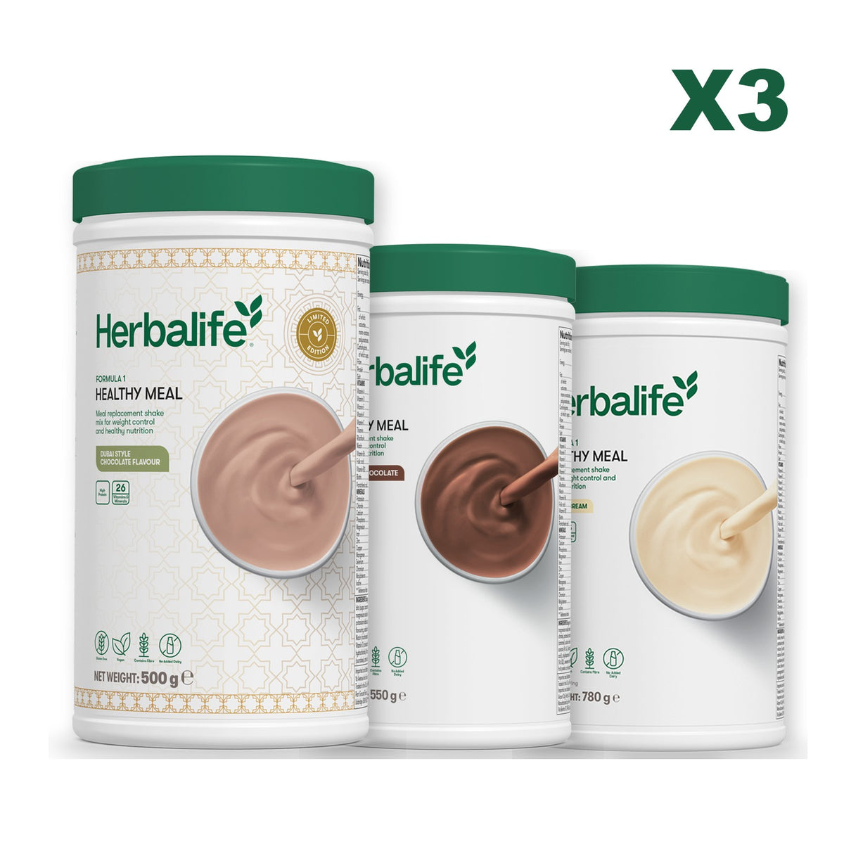 Formula 1 Dubai Style Chocolate plus 2 flavours of your choice - Chocolate / Vanilla (Large 780g)