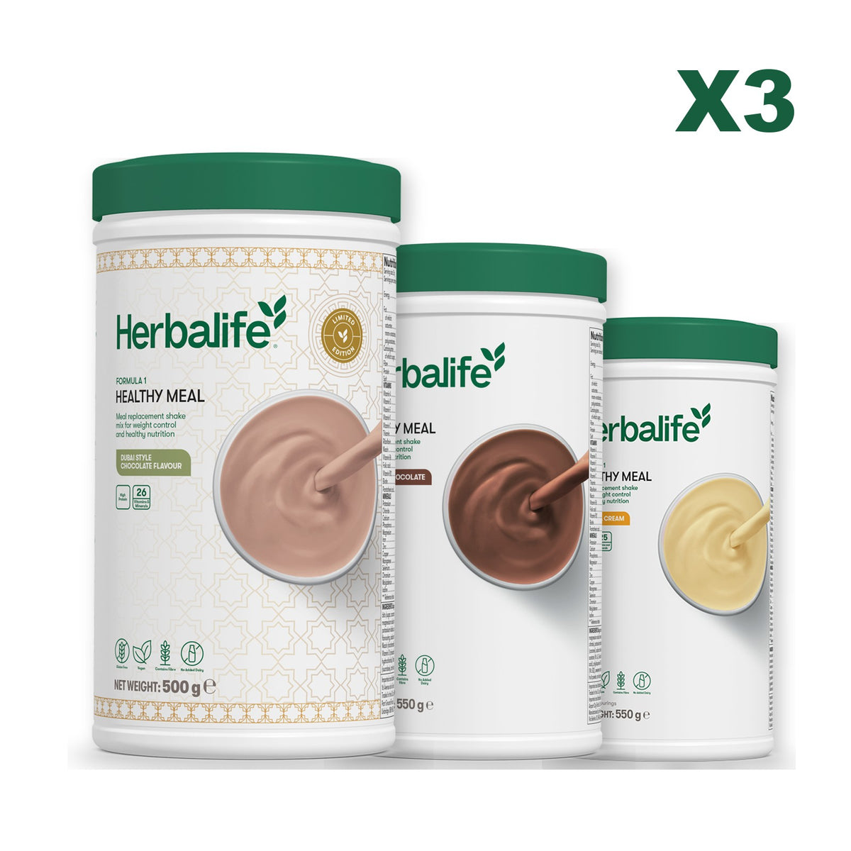 Formula 1 Dubai Style Chocolate plus 2 flavours of your choice - Chocolate / Banana Cream