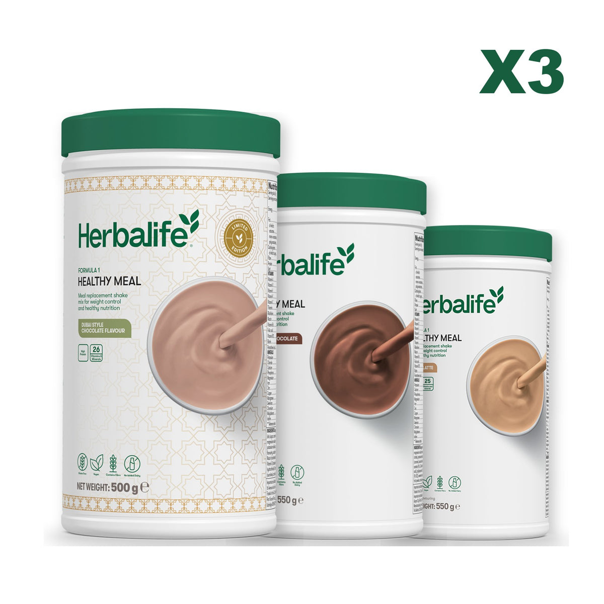 Formula 1 Dubai Style Chocolate plus 2 flavours of your choice - Chocolate / Cafe Latte