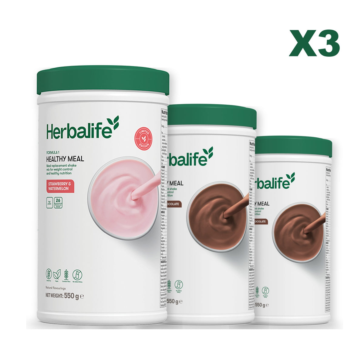 Formula 1 Strawberry Watermelon plus 2 flavours of your choice - Chocolate / Chocolate