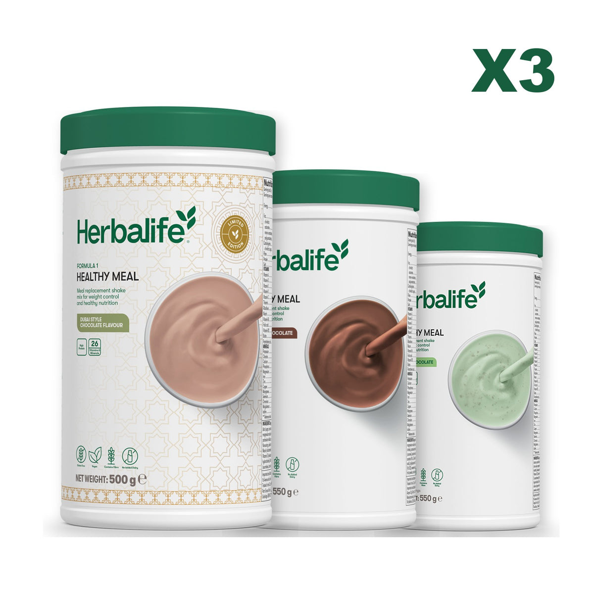 Formula 1 Dubai Style Chocolate plus 2 flavours of your choice - Chocolate / Mint Chocolate