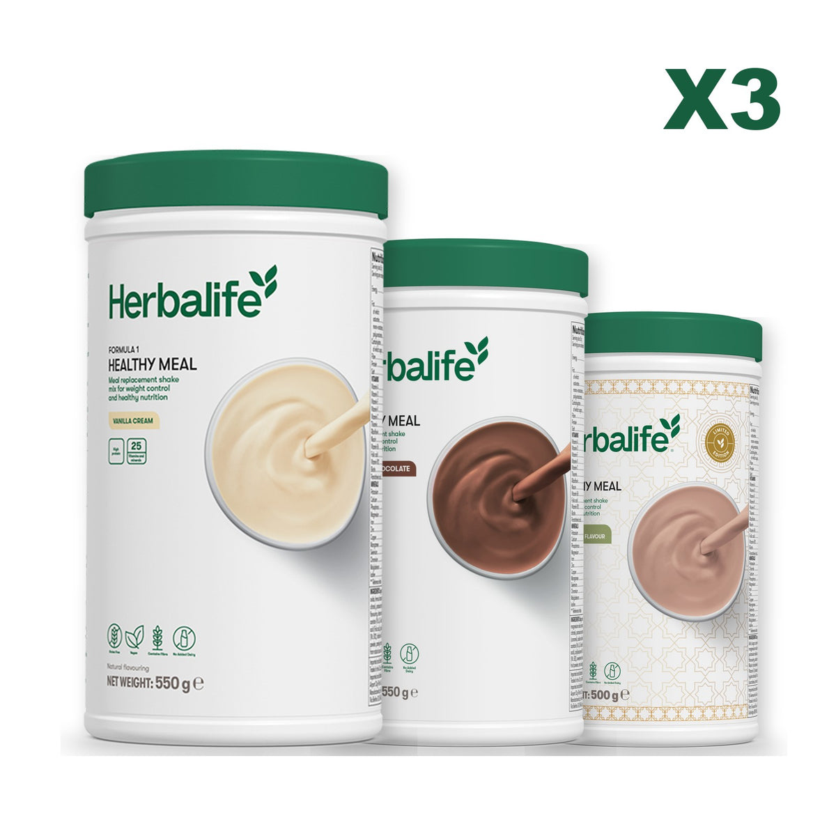 Formula 1 Vanilla plus 2 flavours of your choice - Chocolate / Dubai Style Chocolate