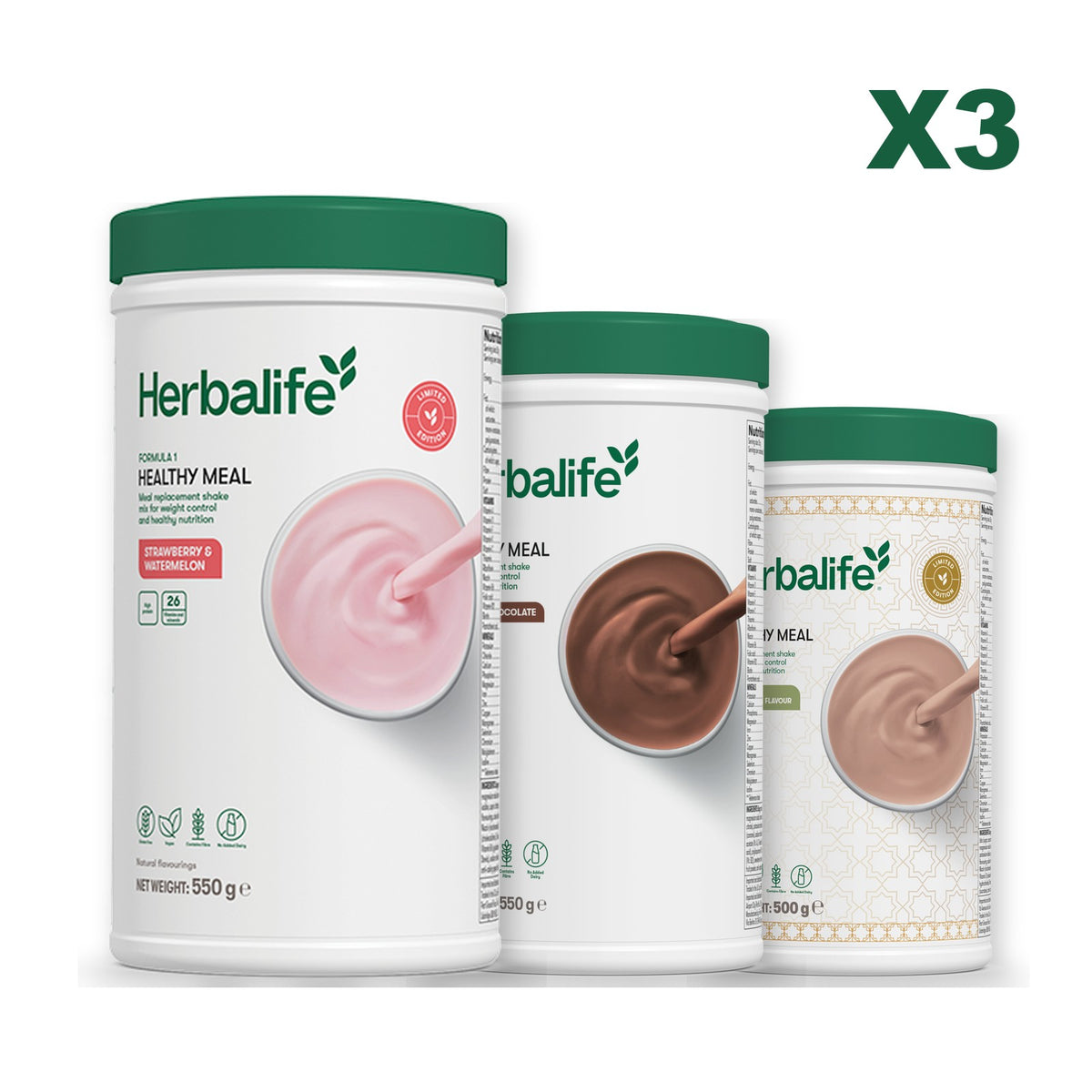 Formula 1 Strawberry Watermelon plus 2 flavours of your choice - Chocolate / Dubai Style Chocolate