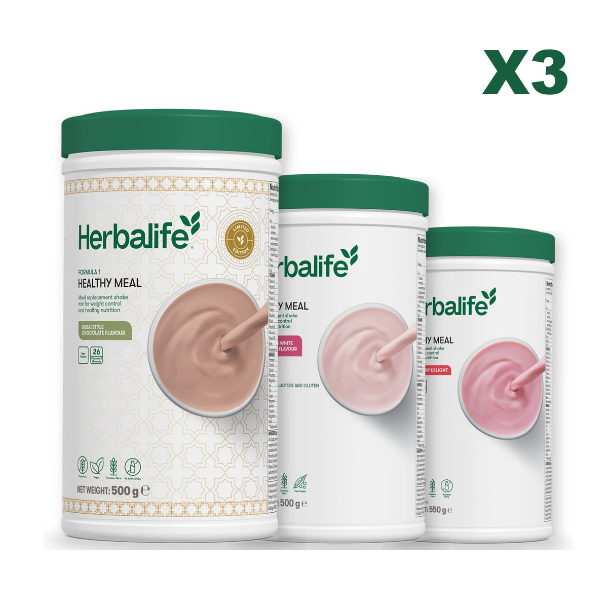 Formula 1 Dubai Style Chocolate plus 2 flavours of your choice - Free From Raspberry & White Chocolate / Strawberry