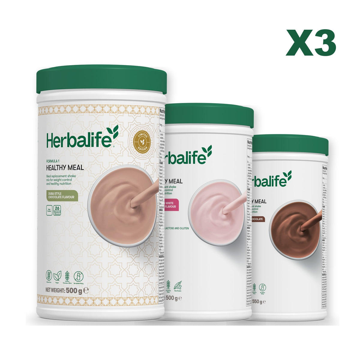 Formula 1 Dubai Style Chocolate plus 2 flavours of your choice - Free From Raspberry & White Chocolate / Chocolate