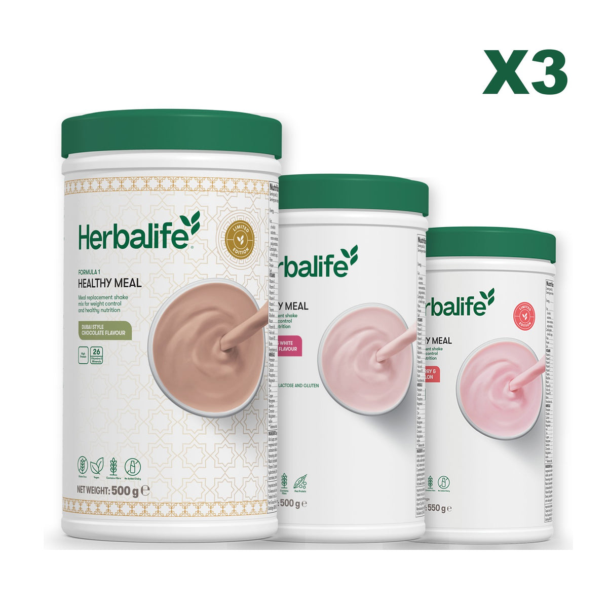 Formula 1 Dubai Style Chocolate plus 2 flavours of your choice - Free From Raspberry & White Chocolate / Strawberry Watermelon