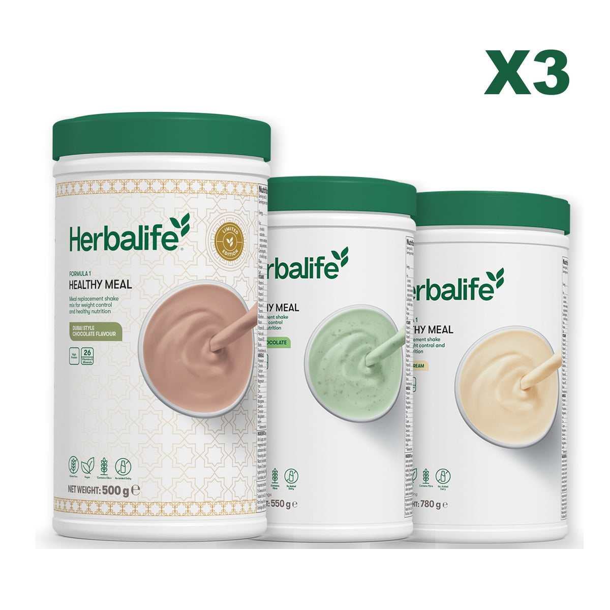 Formula 1 Dubai Style Chocolate plus 2 flavours of your choice - Mint Chocolate / Vanilla (Large 780g)