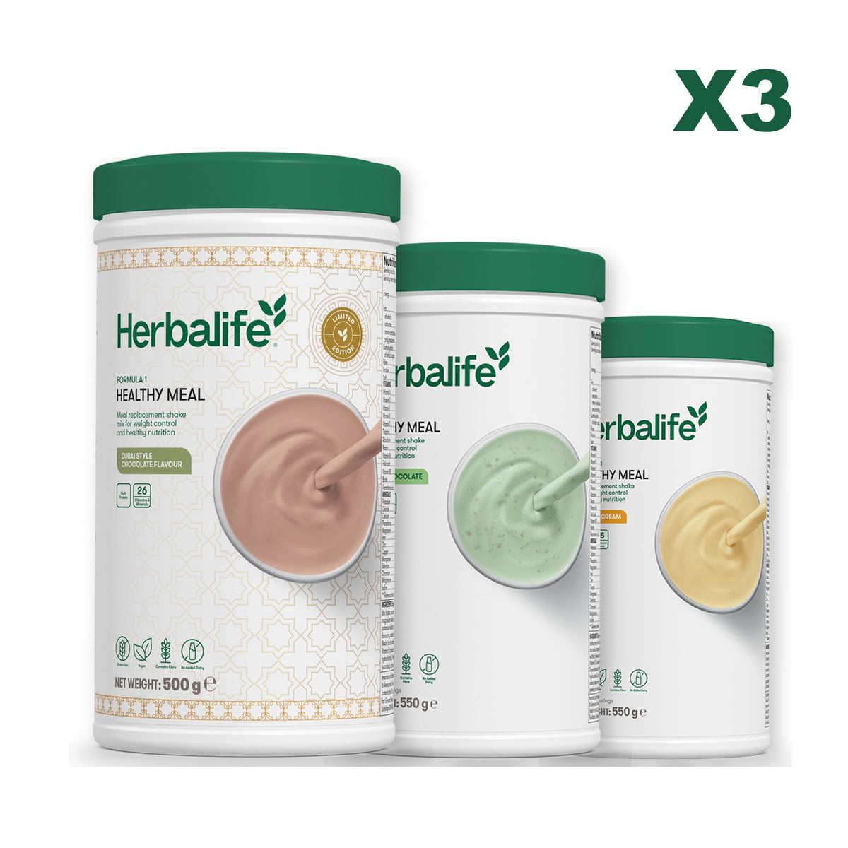 Formula 1 Dubai Style Chocolate plus 2 flavours of your choice - Mint Chocolate / Banana Cream