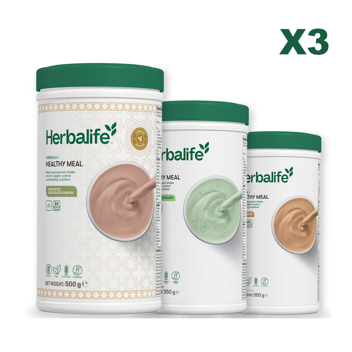 Formula 1 Dubai Style Chocolate plus 2 flavours of your choice - Mint Chocolate / Cafe Latte