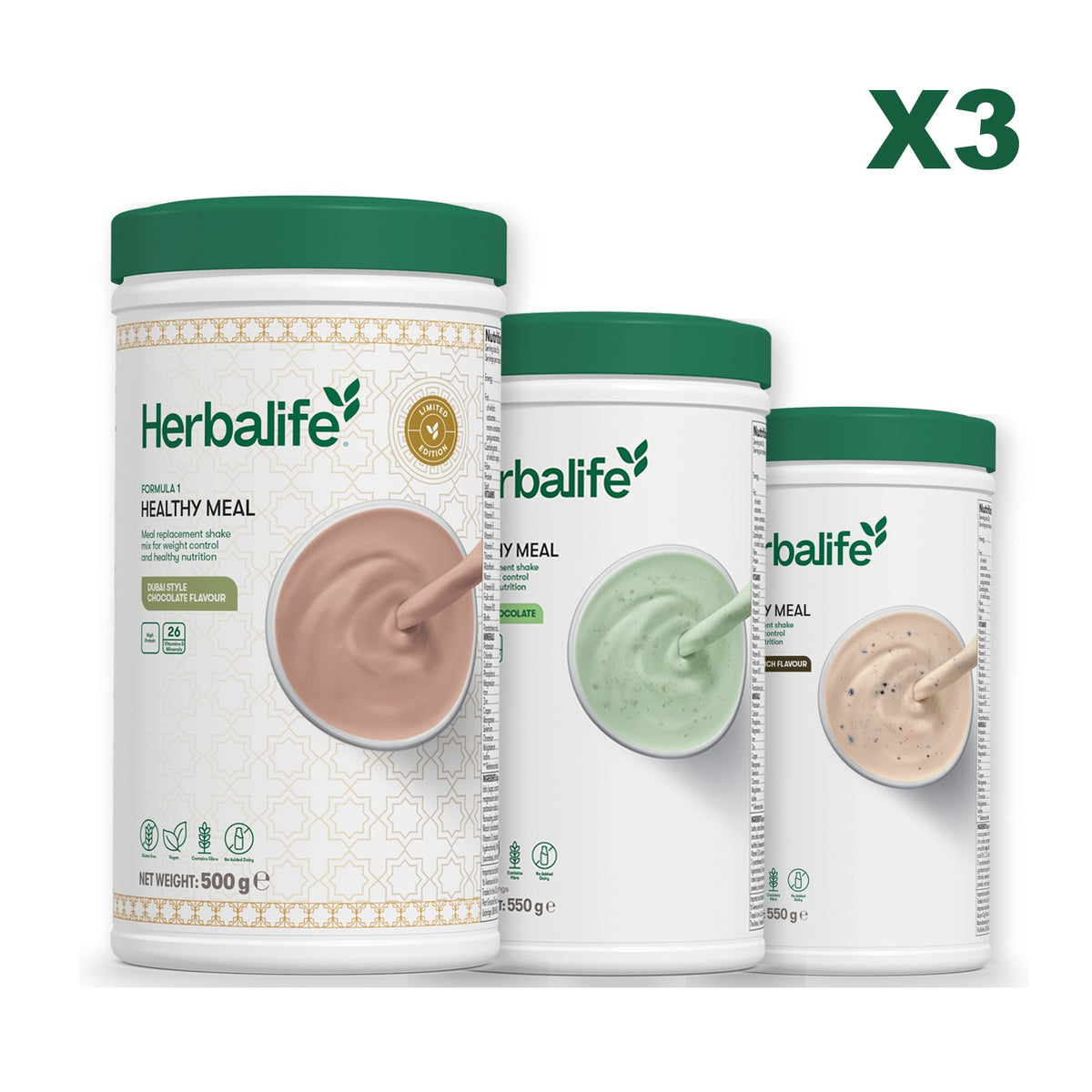 Formula 1 Dubai Style Chocolate plus 2 flavours of your choice - Mint Chocolate / Cookie Crunch