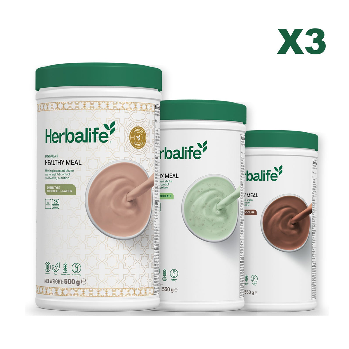 Formula 1 Dubai Style Chocolate plus 2 flavours of your choice - Mint Chocolate / Chocolate