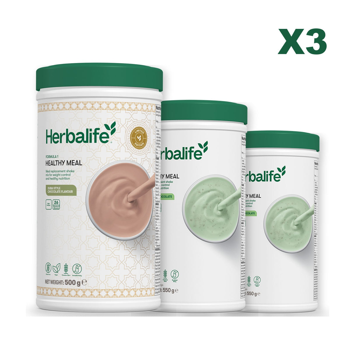 Formula 1 Dubai Style Chocolate plus 2 flavours of your choice - Mint Chocolate / Mint Chocolate