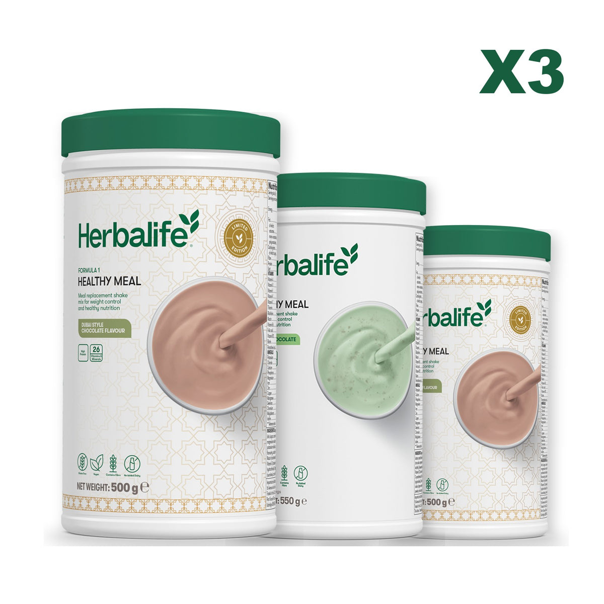 Formula 1 Dubai Style Chocolate plus 2 flavours of your choice - Mint Chocolate / Dubai Style Chocolate