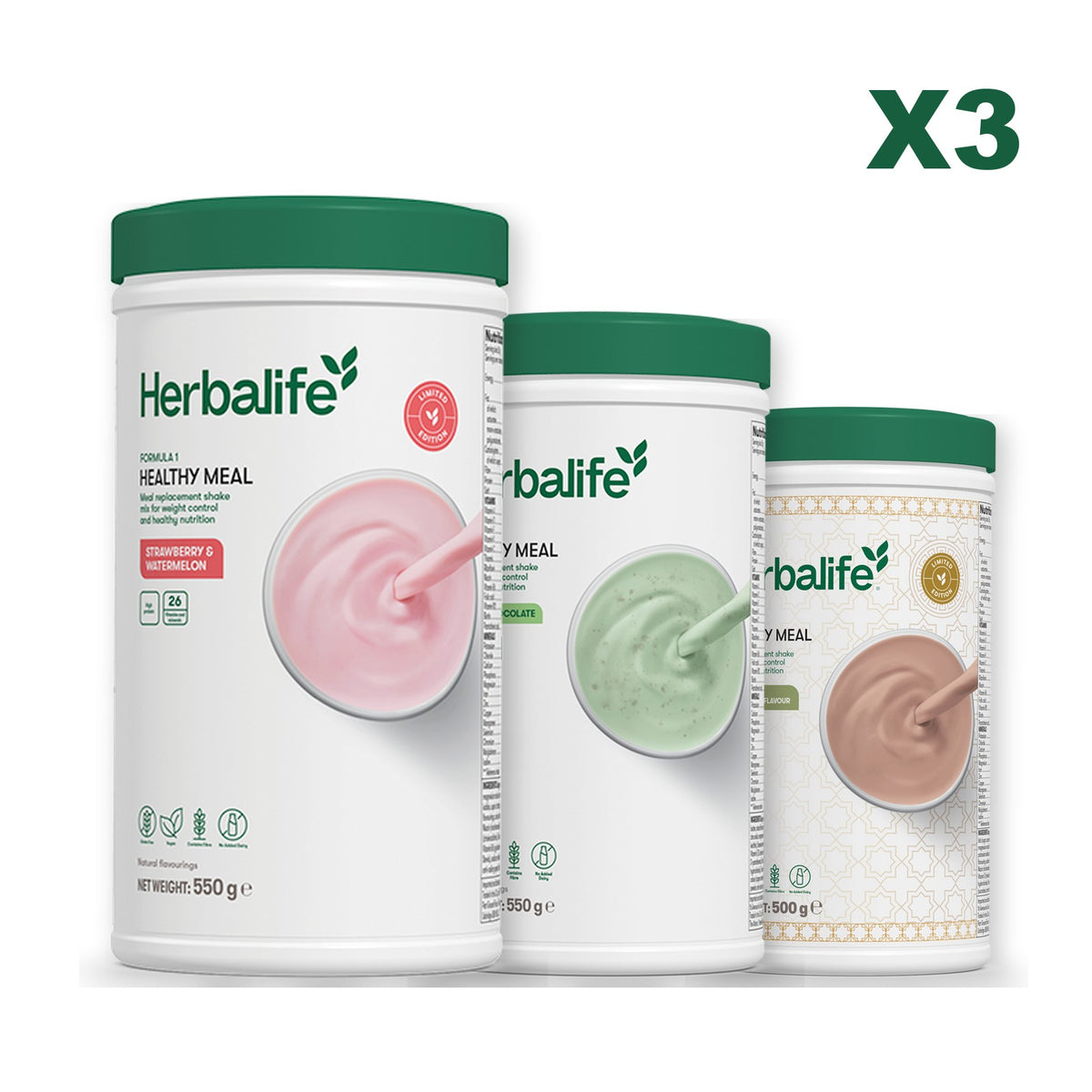 Formula 1 Strawberry Watermelon plus 2 flavours of your choice - Mint Chocolate / Dubai Style Chocolate