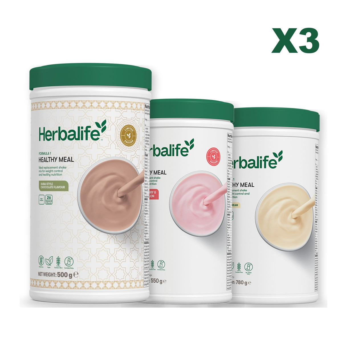 Formula 1 Dubai Style Chocolate plus 2 flavours of your choice - Strawberry Watermelon / Vanilla (Large 780g)