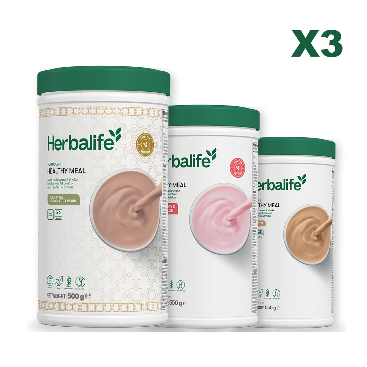 Formula 1 Dubai Style Chocolate plus 2 flavours of your choice - Strawberry Watermelon / Cafe Latte