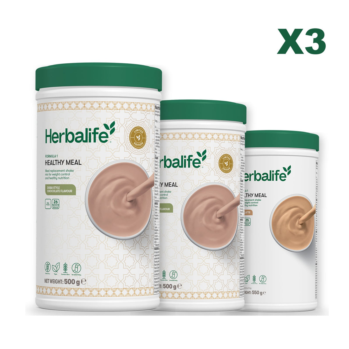 Formula 1 Dubai Style Chocolate plus 2 flavours of your choice - Dubai Style Chocolate / Cafe Latte