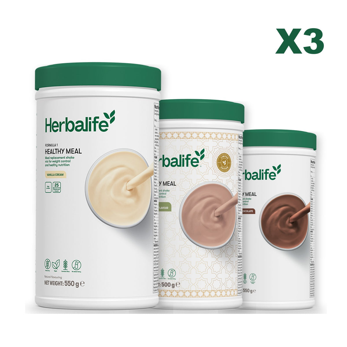Formula 1 Vanilla plus 2 flavours of your choice - Dubai Style Chocolate / Chocolate