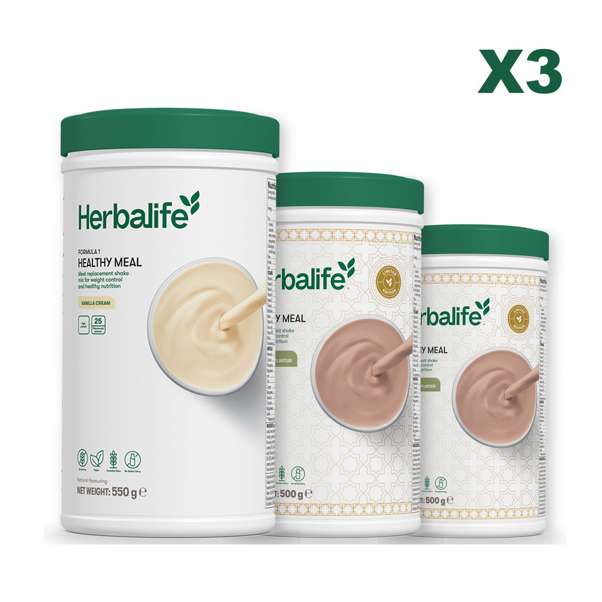Formula 1 Vanilla plus 2 flavours of your choice - Dubai Style Chocolate / Dubai Style Chocolate