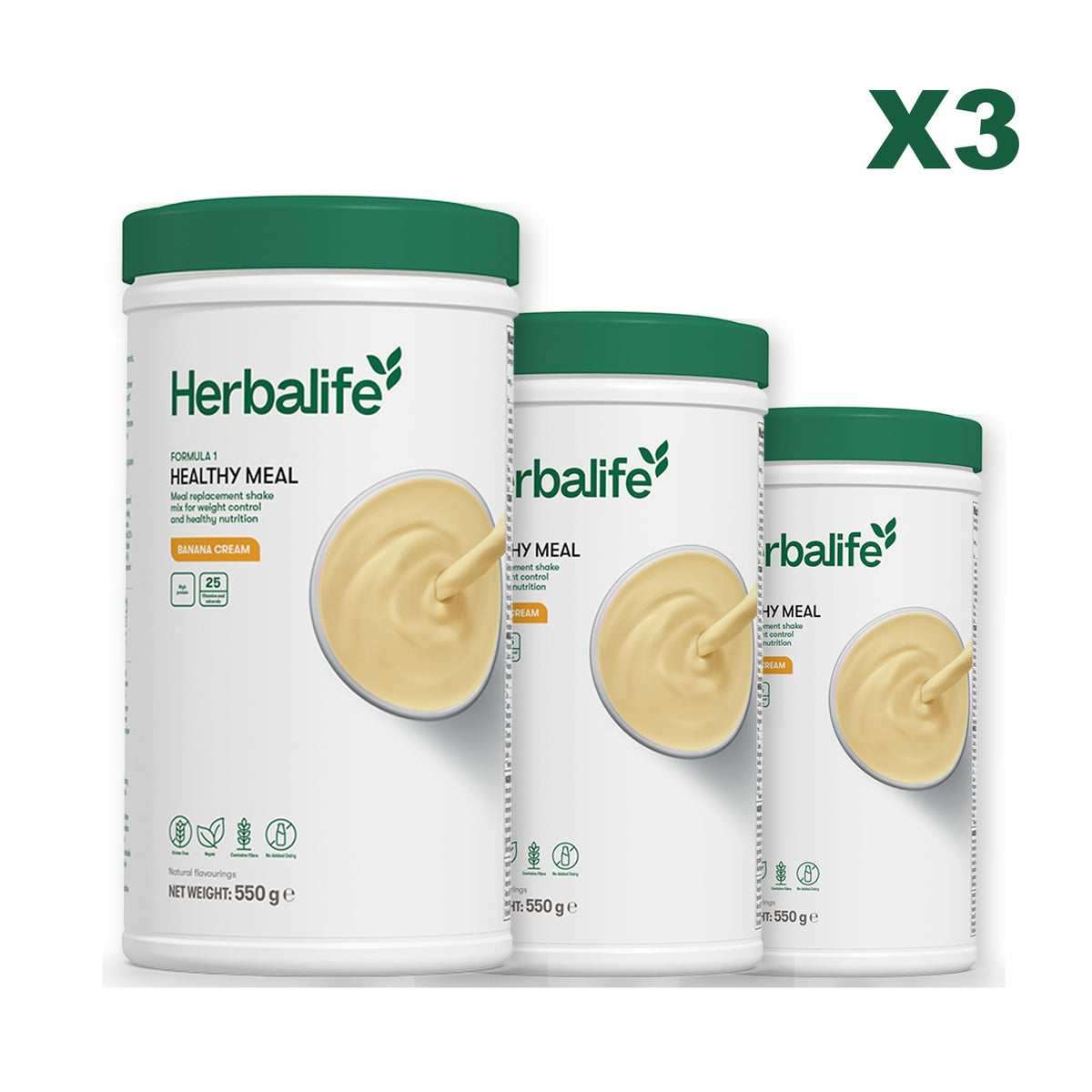 Formula 1 Banana Cream plus 2 flavours of your choice - Banana Cream / Banana Cream
