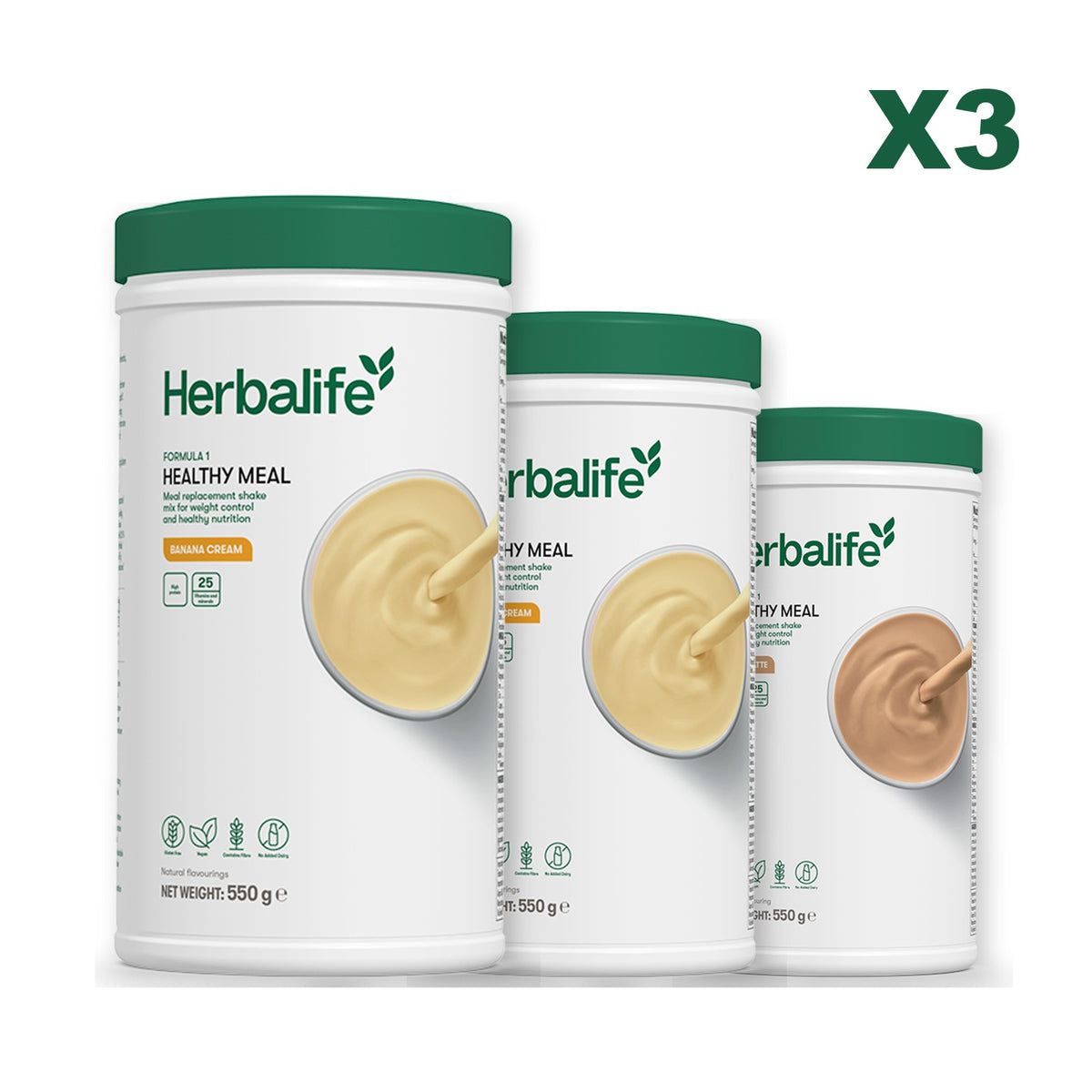 Formula 1 Banana Cream plus 2 flavours of your choice - Banana Cream / Cafe Latte