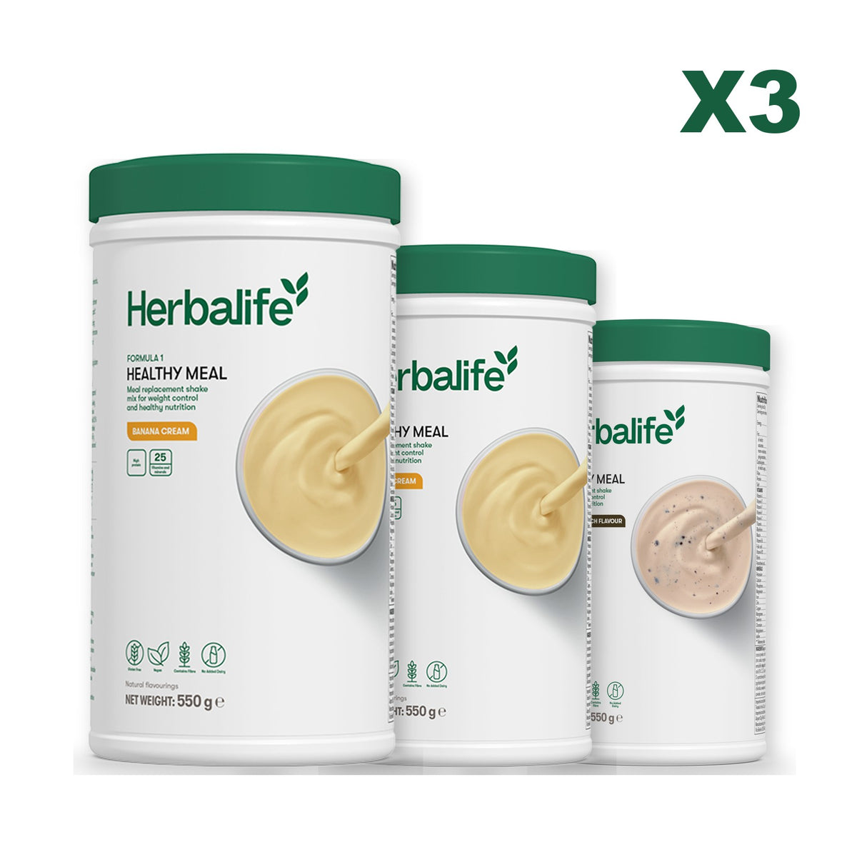 Formula 1 Banana Cream plus 2 flavours of your choice - Banana Cream / Cookie Crunch