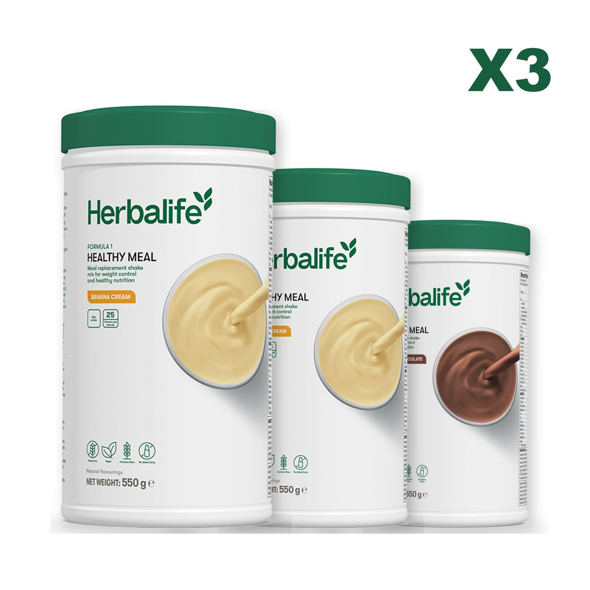 Formula 1 Banana Cream plus 2 flavours of your choice - Banana Cream / Chocolate