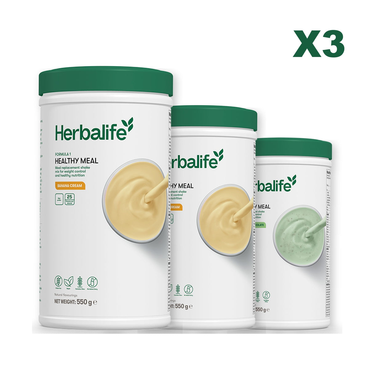 Formula 1 Banana Cream plus 2 flavours of your choice - Banana Cream / Mint Chocolate