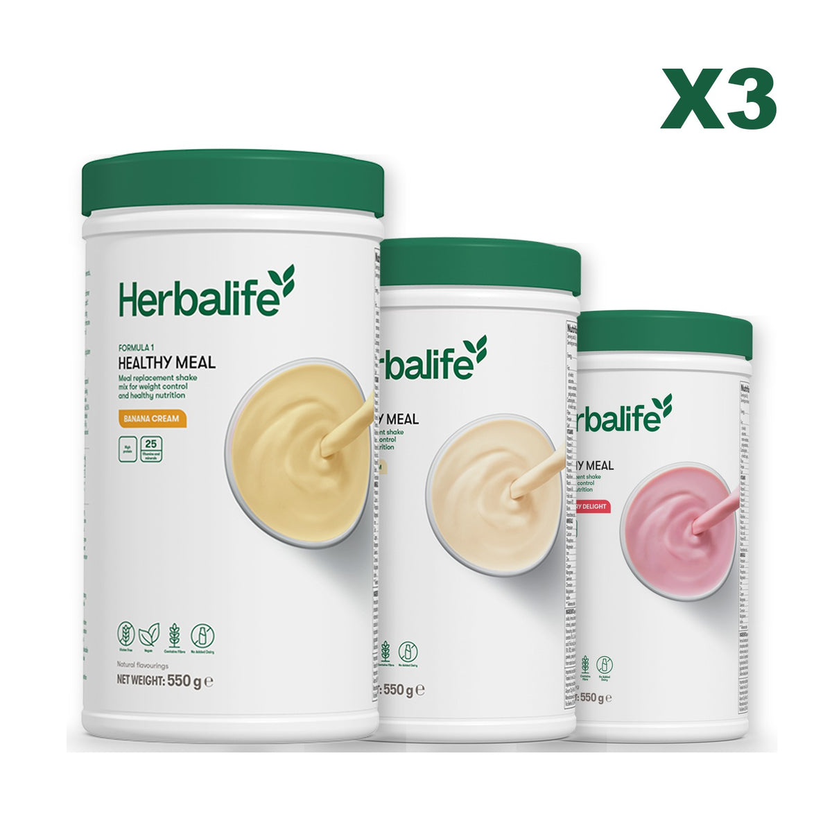Formula 1 Banana Cream plus 2 flavours of your choice - Vanilla / Strawberry