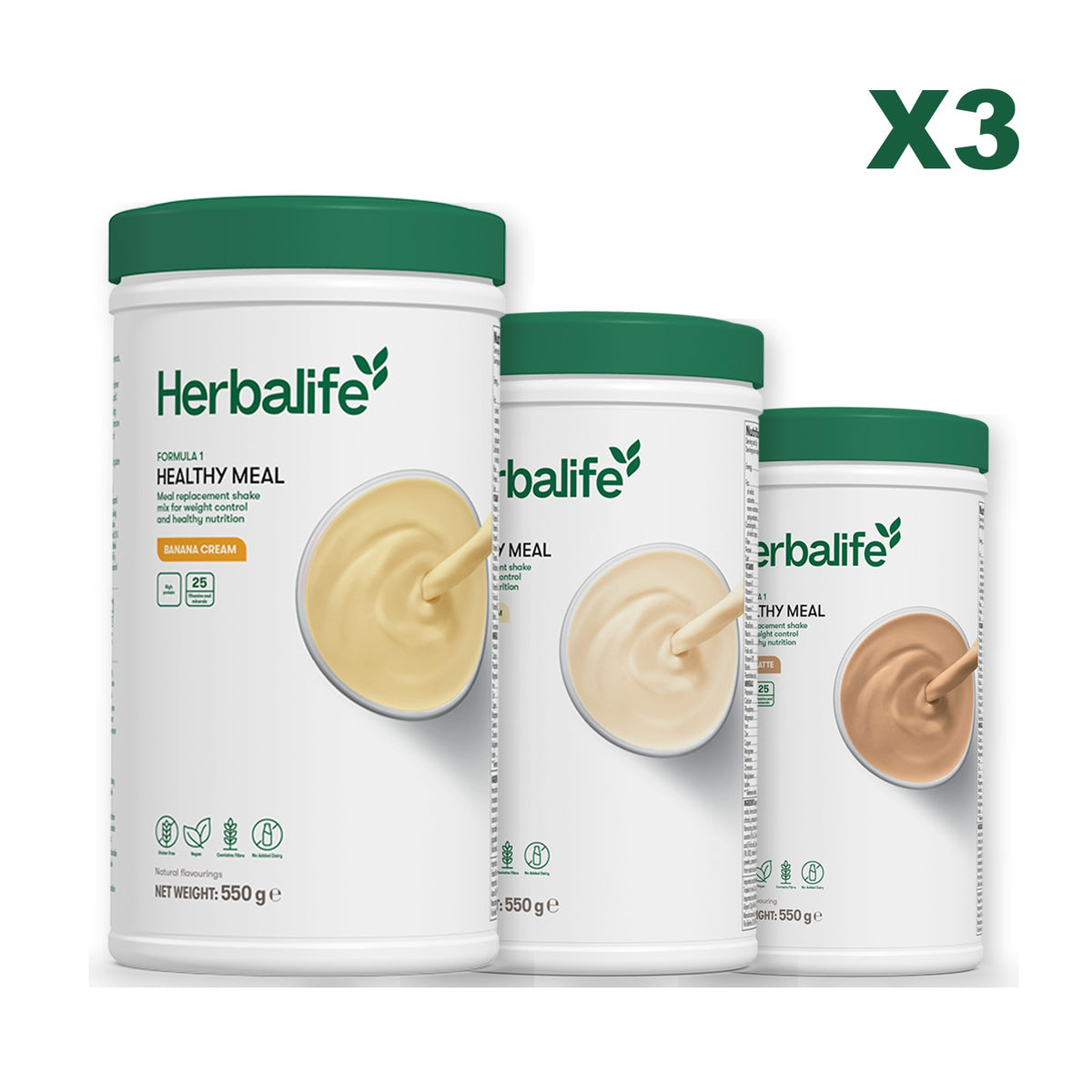Formula 1 Banana Cream plus 2 flavours of your choice - Vanilla / Cafe Latte