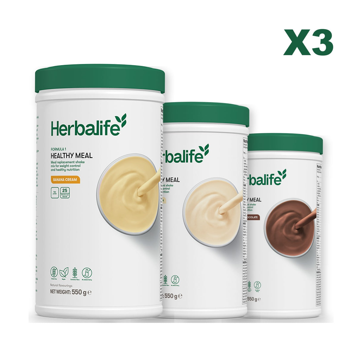 Formula 1 Banana Cream plus 2 flavours of your choice - Vanilla / Chocolate