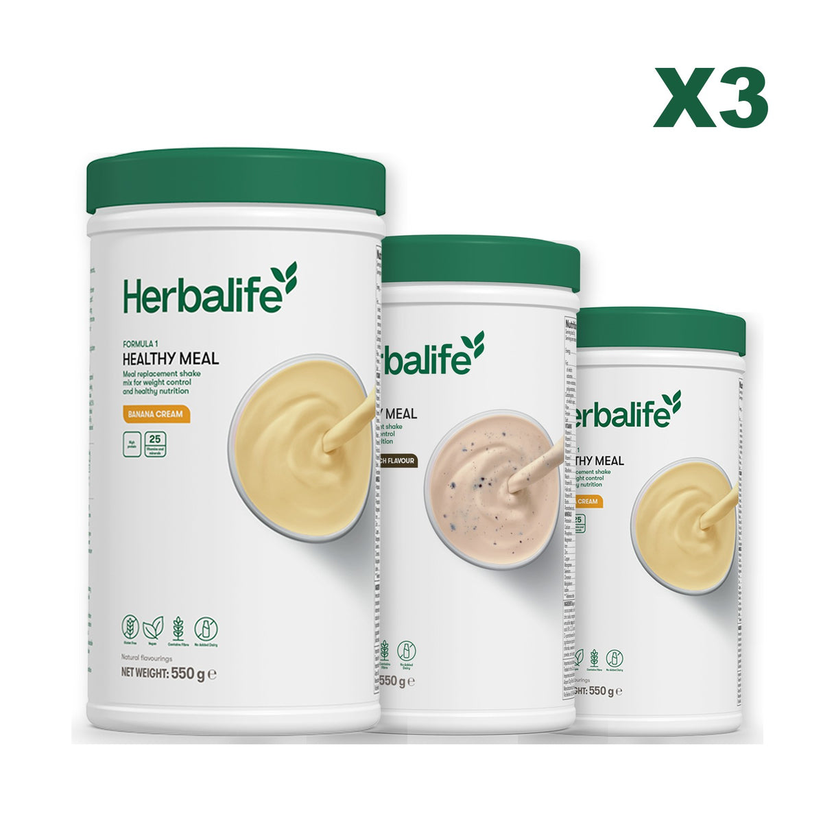 Formula 1 Banana Cream plus 2 flavours of your choice - Cookie Crunch / Banana Cream