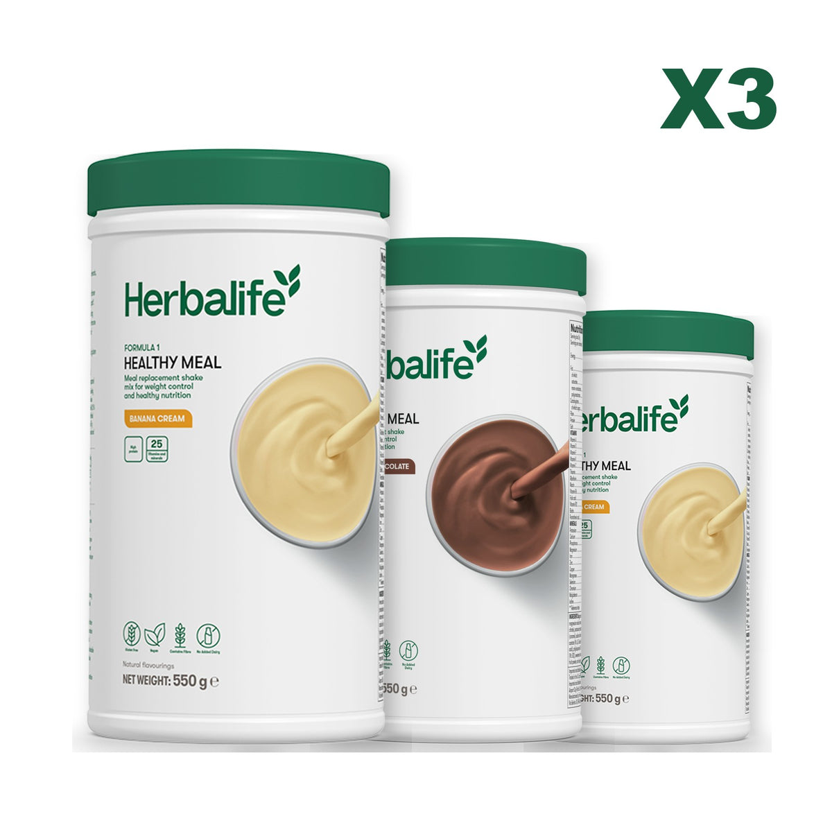 Formula 1 Banana Cream plus 2 flavours of your choice - Chocolate / Banana Cream