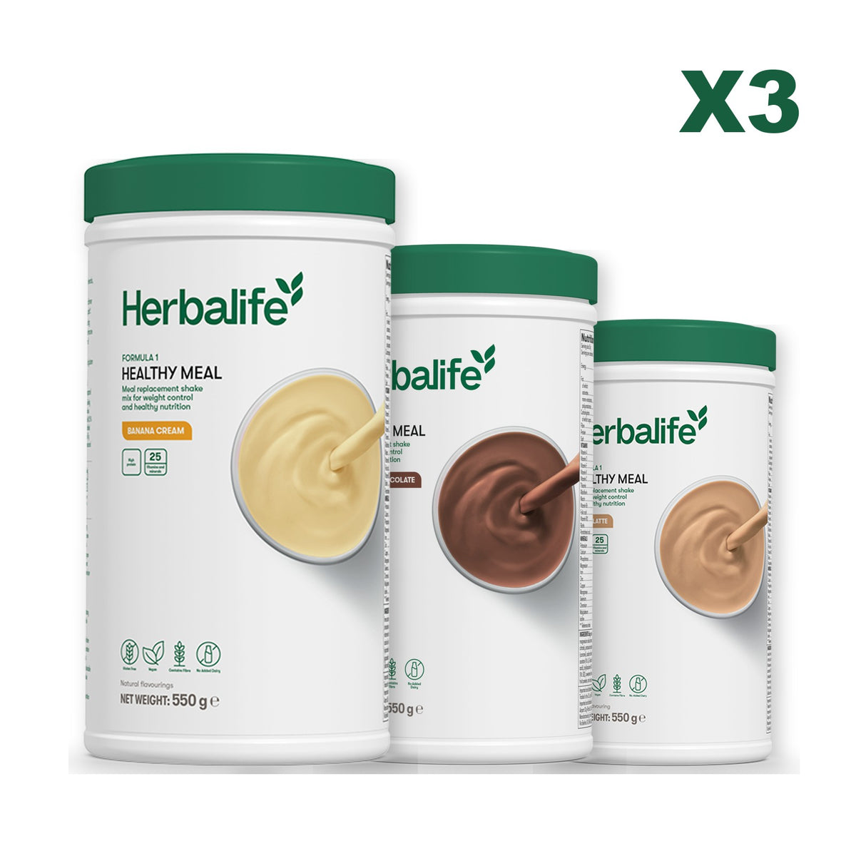 Formula 1 Banana Cream plus 2 flavours of your choice - Chocolate / Cafe Latte