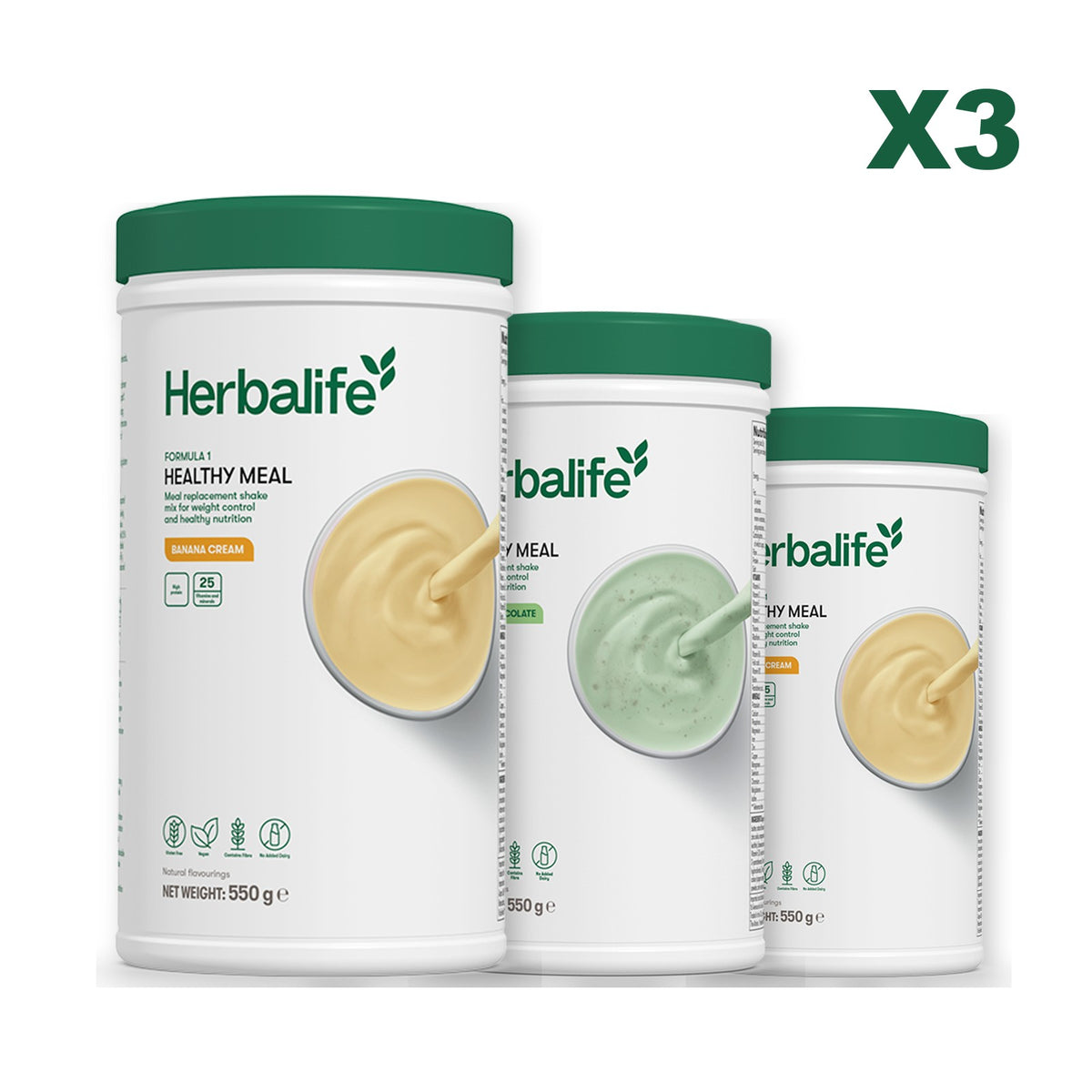 Formula 1 Banana Cream plus 2 flavours of your choice - Mint Chocolate / Banana Cream