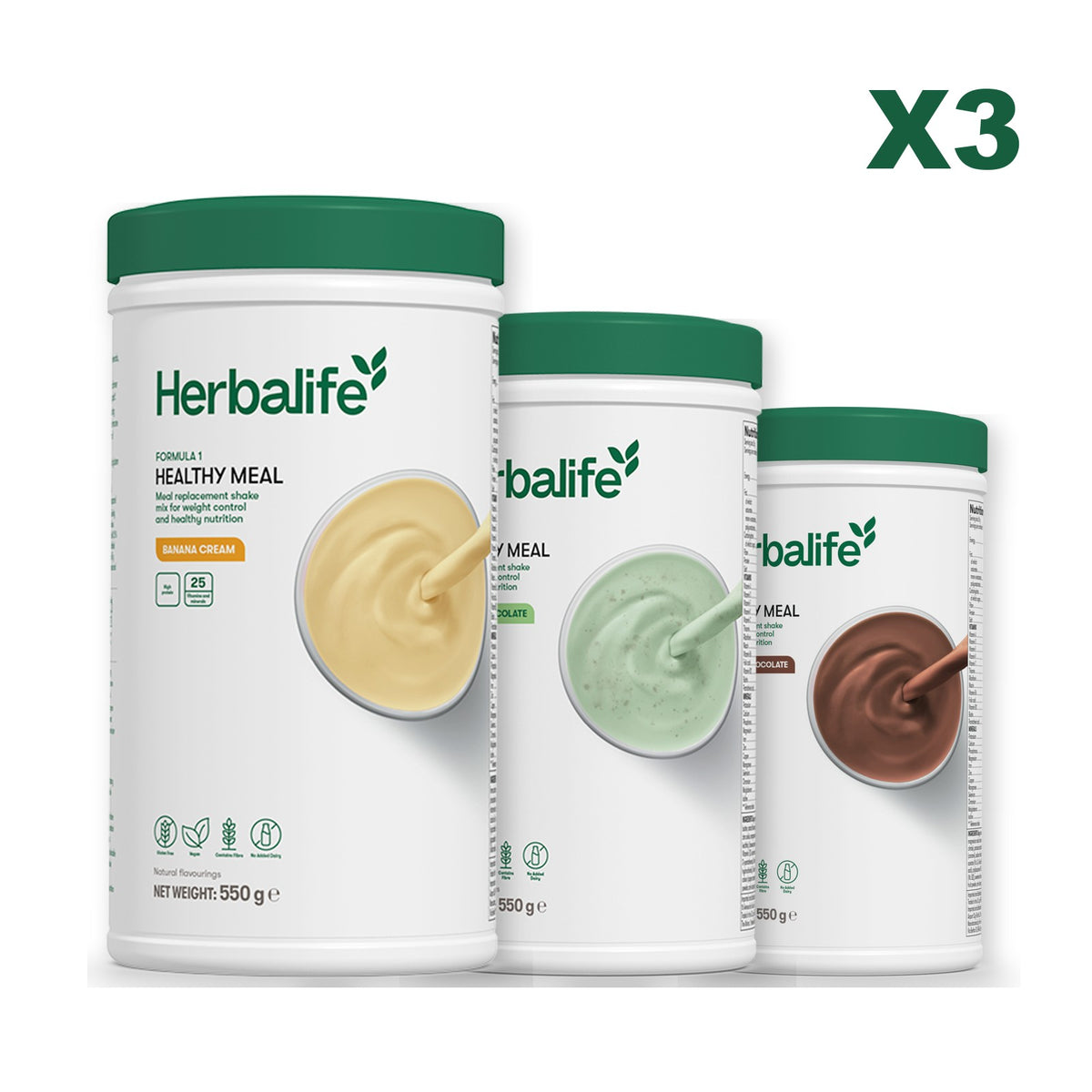Formula 1 Banana Cream plus 2 flavours of your choice - Mint Chocolate / Chocolate