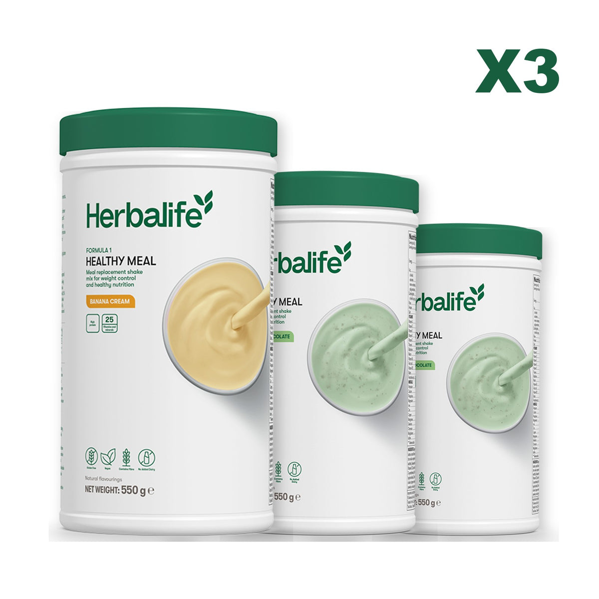 Formula 1 Banana Cream plus 2 flavours of your choice - Mint Chocolate / Mint Chocolate