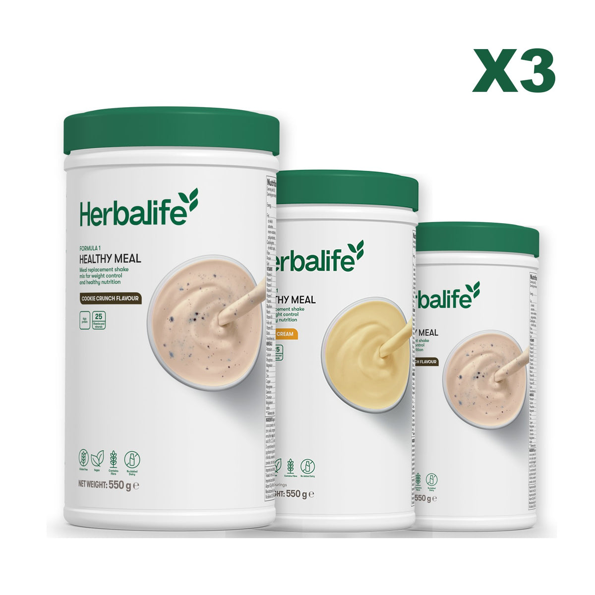 Formula 1 Cookie Crunch plus 2 flavours of your choice - Banana Cream / Cookie Crunch