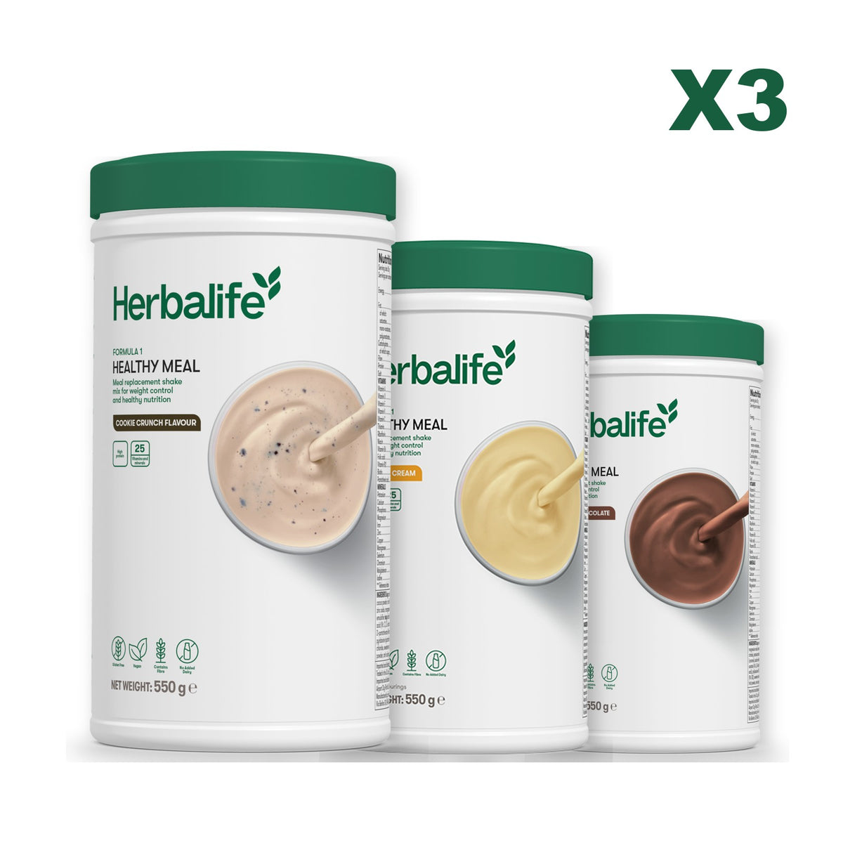 Formula 1 Cookie Crunch plus 2 flavours of your choice - Banana Cream / Chocolate