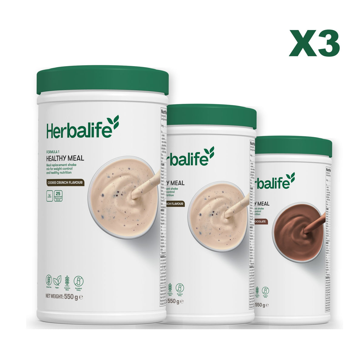 Formula 1 Cookie Crunch plus 2 flavours of your choice - Cookie Crunch / Chocolate