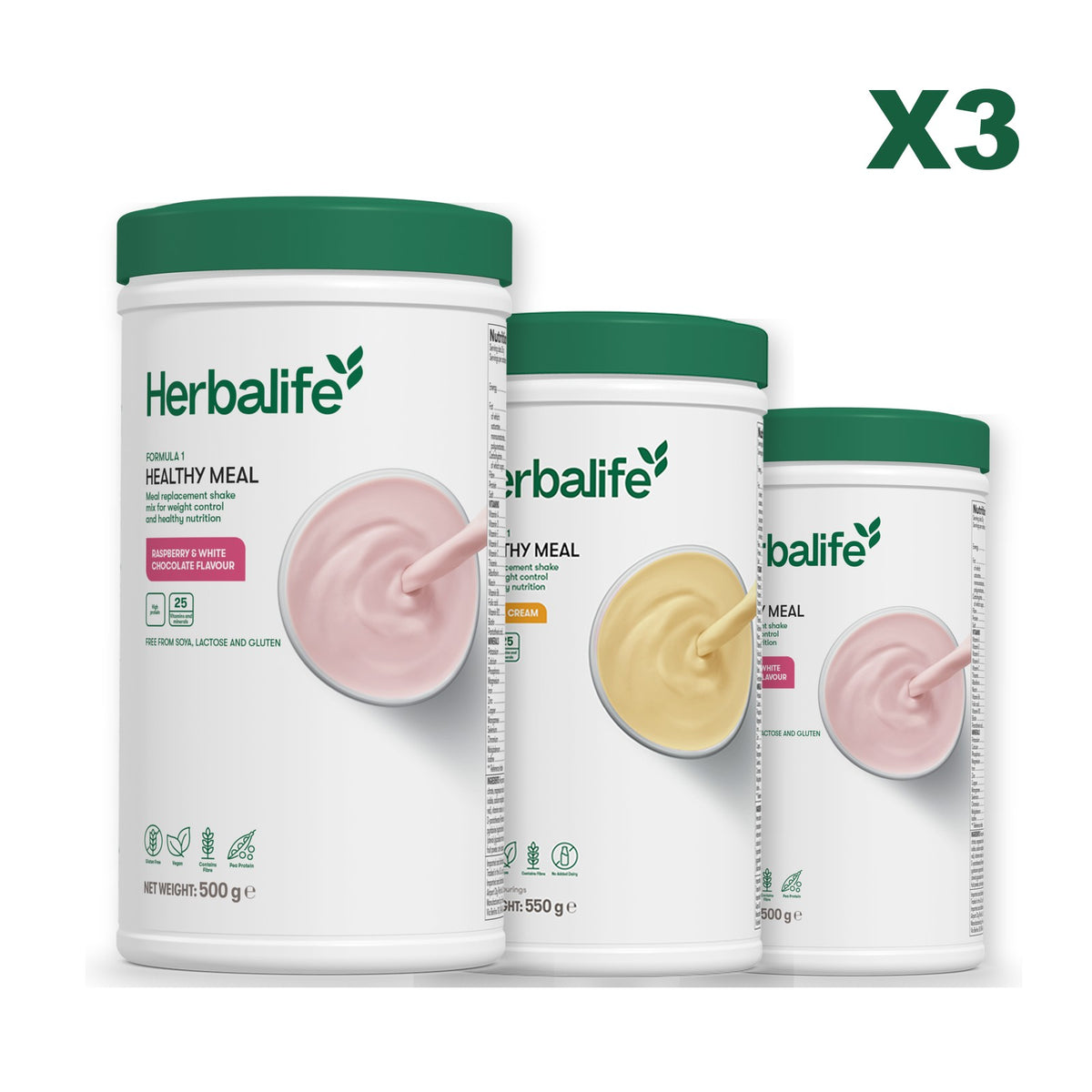 Formula 1 Free From Raspberry and White Chocolate plus 2 flavours of your choice - Banana Cream / Free From Raspberry & White Chocolate