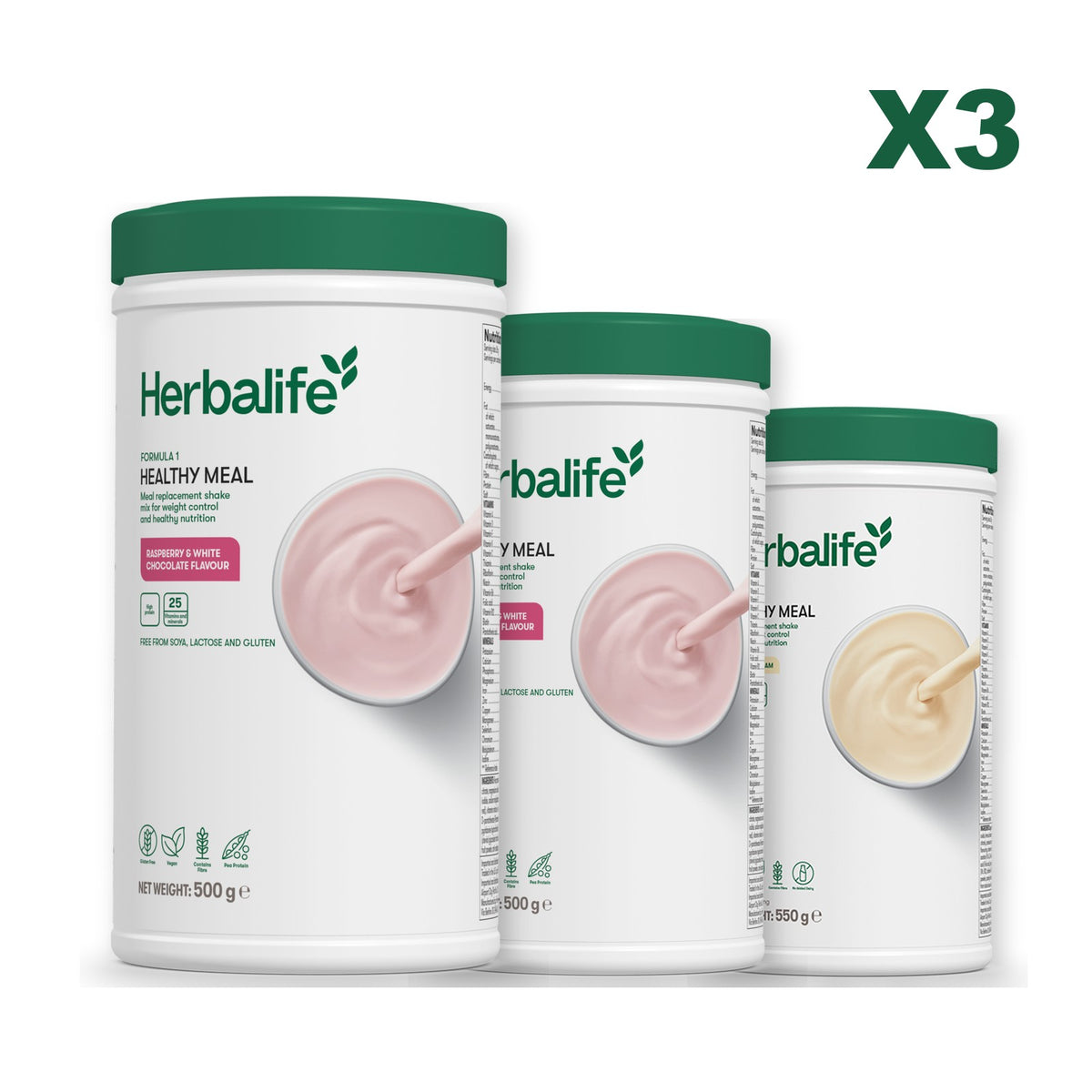 Formula 1 Free From Raspberry and White Chocolate plus 2 flavours of your choice - Free From Raspberry & White Chocolate / Vanilla