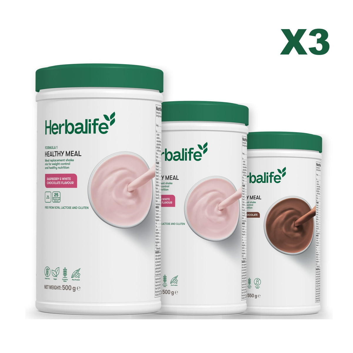 Formula 1 Free From Raspberry and White Chocolate plus 2 flavours of your choice - Free From Raspberry & White Chocolate / Chocolate