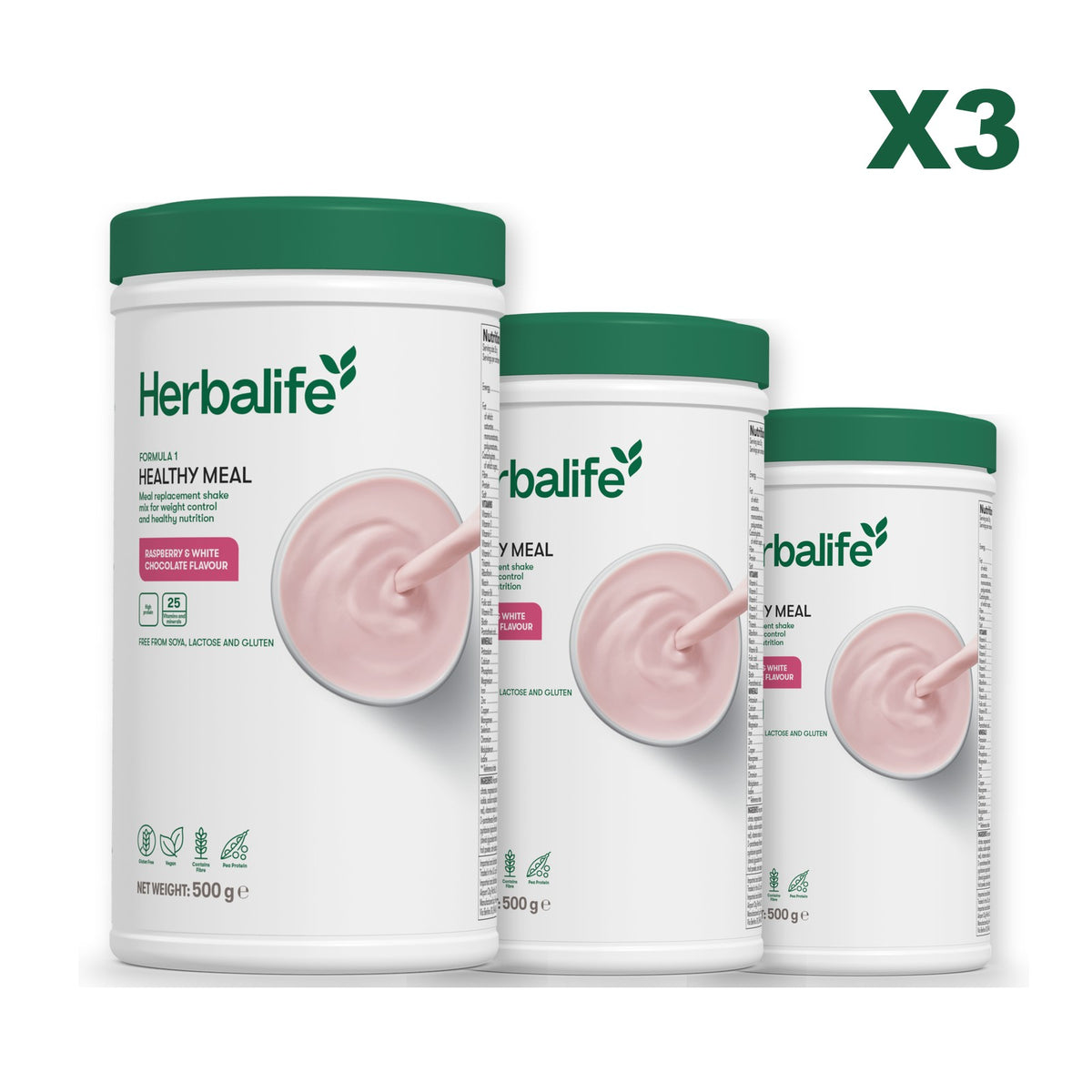 Formula 1 Free From Raspberry and White Chocolate plus 2 flavours of your choice - Free From Raspberry & White Chocolate / Free From Raspberry & White Chocolate