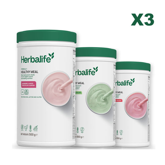 Formula 1 Free From Raspberry and White Chocolate plus 2 flavours of your choice - Mint Chocolate / Strawberry