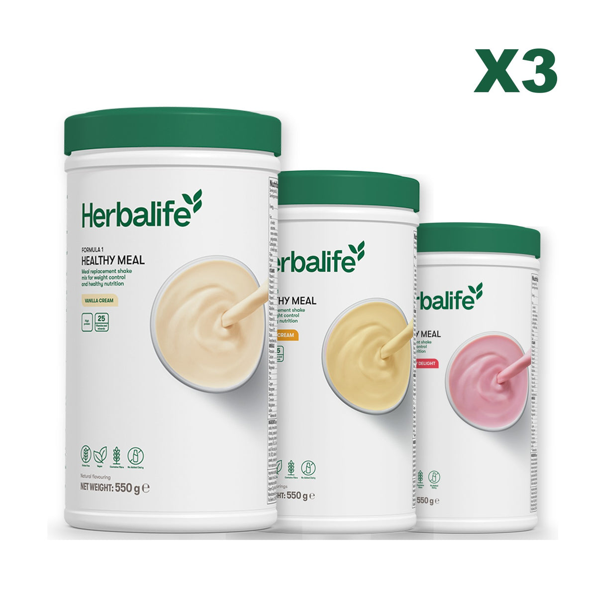 Formula 1 Vanilla plus 2 flavours of your choice - Banana Cream / Strawberry